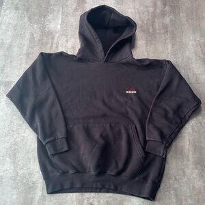 Vintage Adidas Hoodie Mens Medium Black Made in Canada